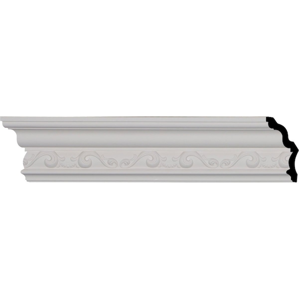 Ekena Millwork SAMPLE - 3 7/8"H x 2 3/8"P x 4 5/8"F x 12"L, (6 1/4" Repeat), Caputo Crown Moulding SAMPLE-MLD03X02X04CA - main